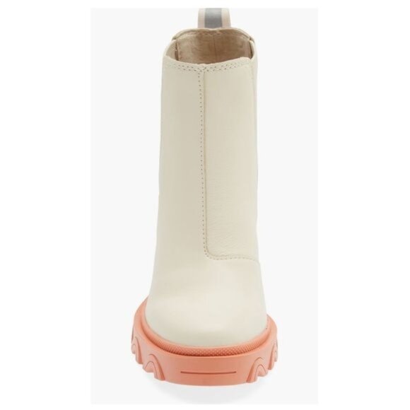 SOREL Brex Waterproof Platform Block Heel Chelsea Bootie Natural Paradox Pink - Picture 12 of 13